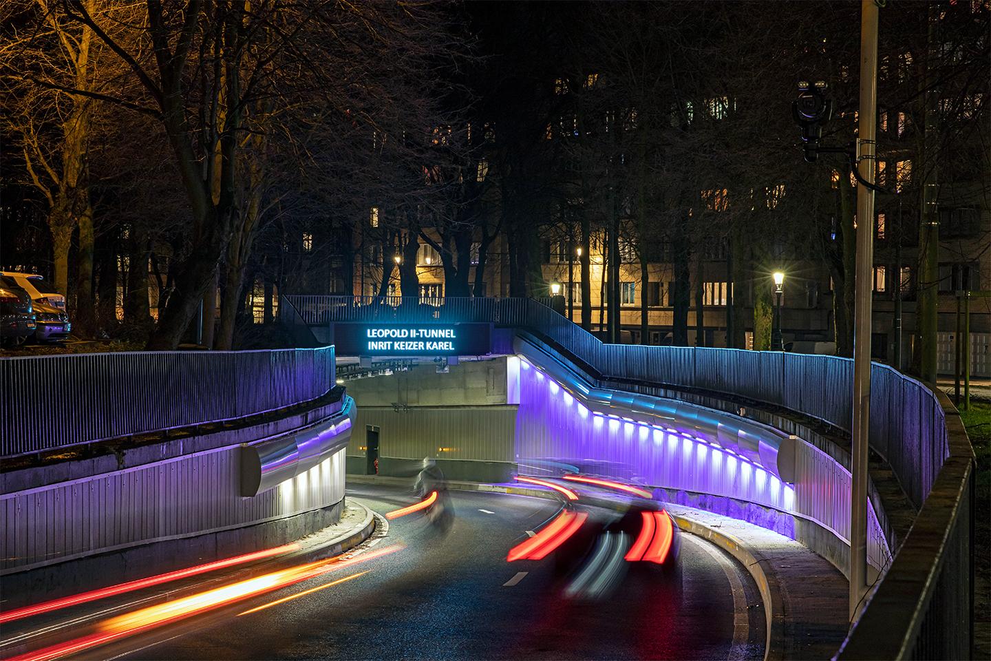 Smart tunnel lighting ensures maximum security for drivers in Annie Cordy Tunnel while cutting energy costs by 70%