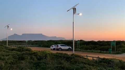 Solar lighting provides an off-grid solution for Holbaai beach to avoid heavy installation works